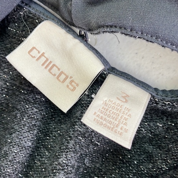 Chicos Sweater With Removable Cowl Neck Scarf Size: 3 - Picture 4 of 5